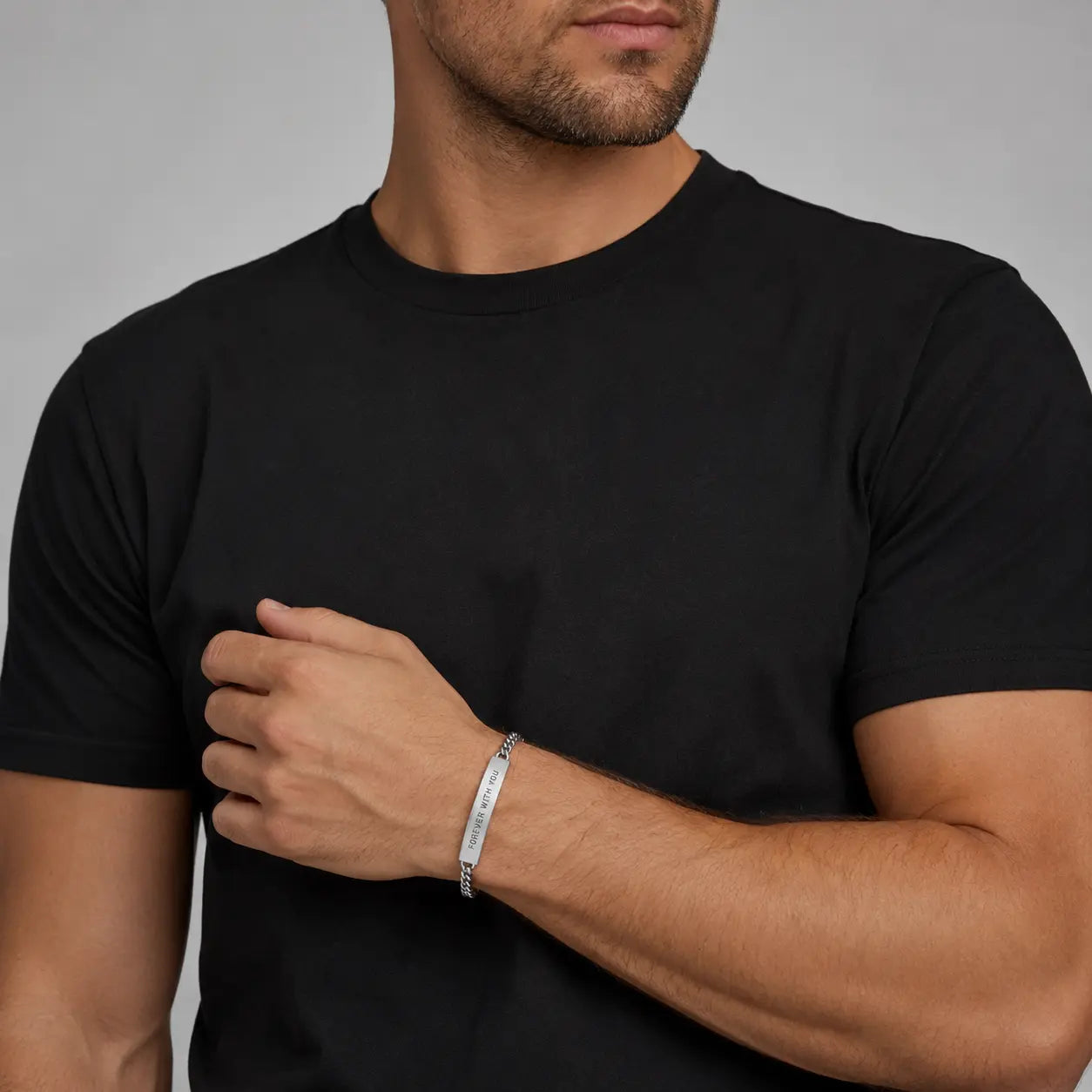 Niale Custom Engraved Bracelet for Men