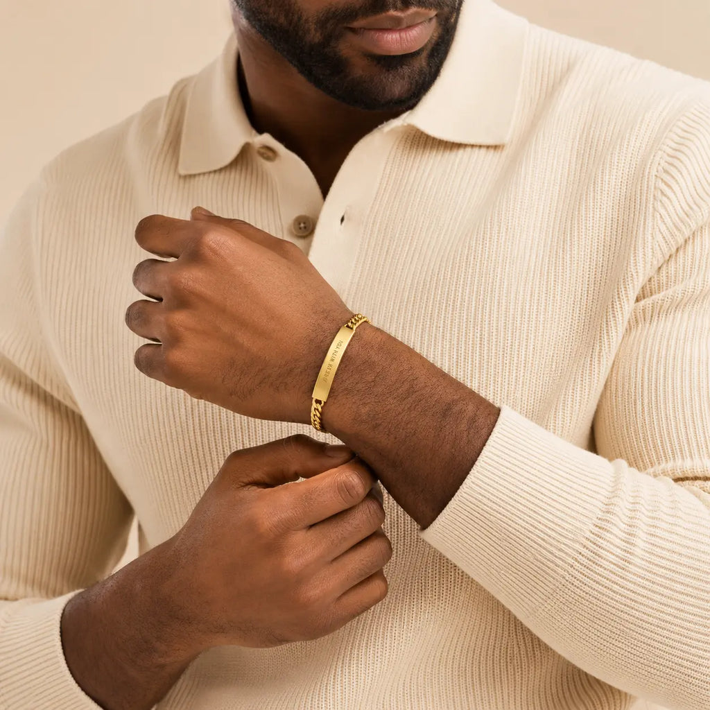 Niale Custom Engraved Bracelet for Men