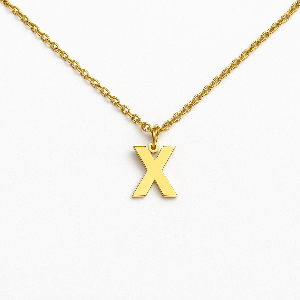 Personalized letter necklace