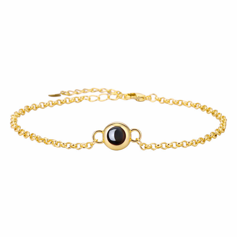 Final bracelet with encrypted pearl