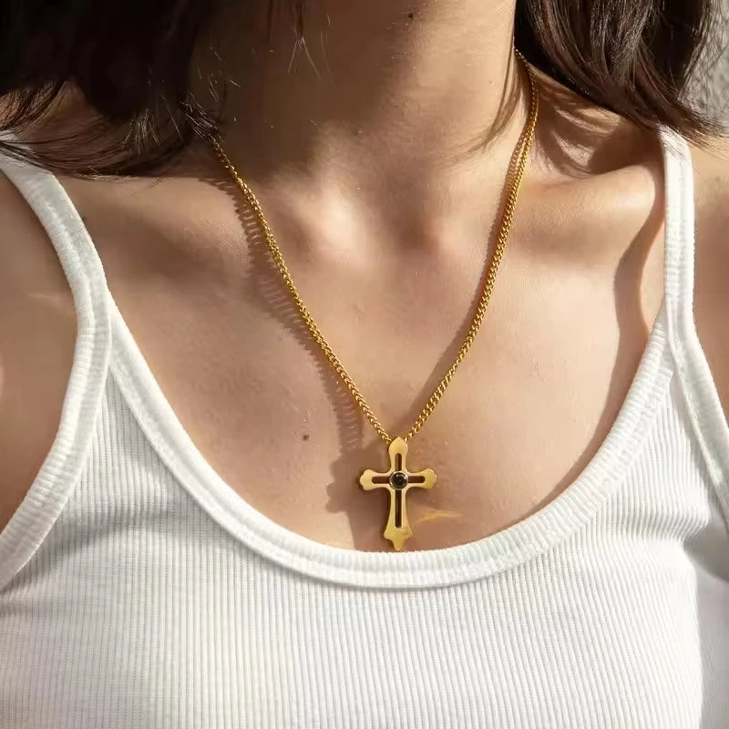 Holy Cross Custom Photo Necklace