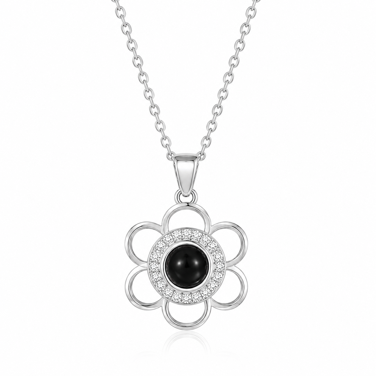 Sun Custom Photo Necklace