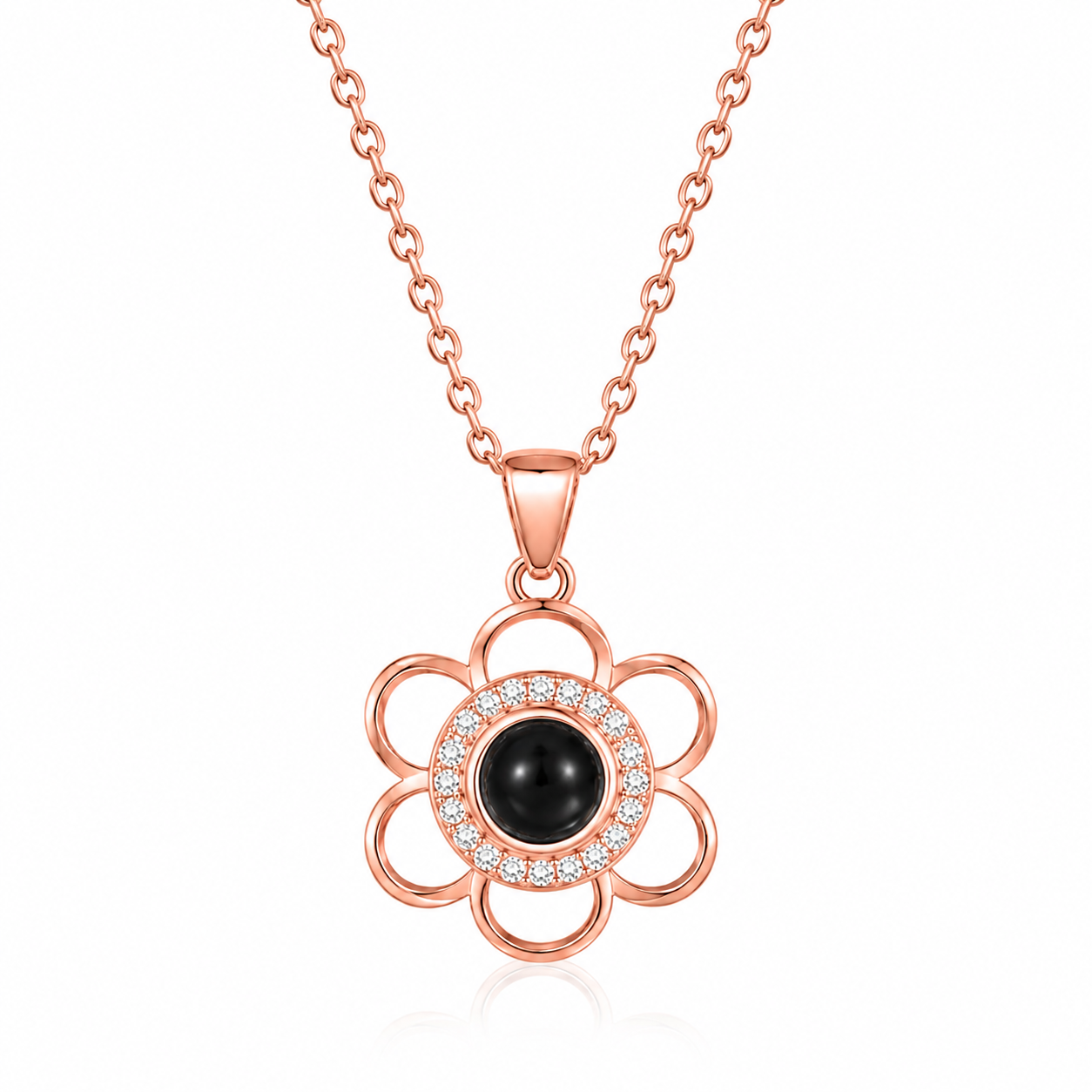 Sun Custom Photo Necklace