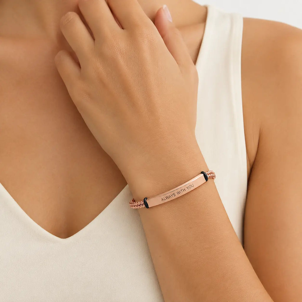 Engraved Tiles Bracelet for Men