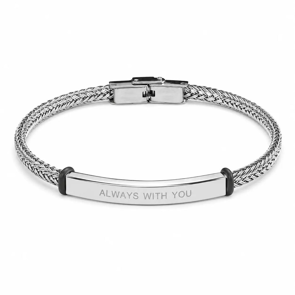 Engraved Tiles Bracelet for Men