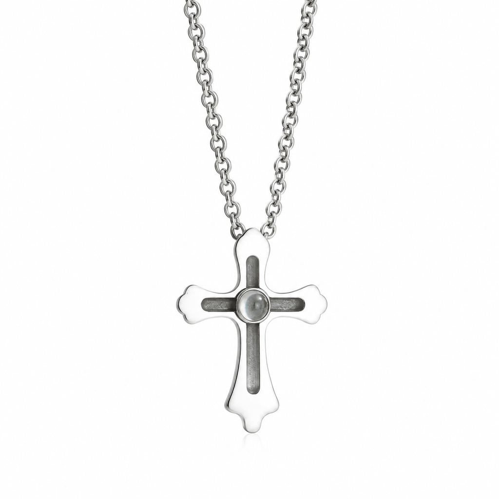 Holy Cross Custom Photo Necklace