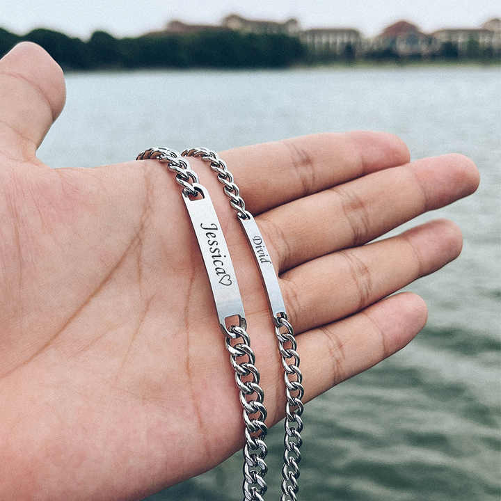 Niale Custom Engraved Bracelet for Men
