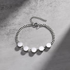 Zohare Custom Engraved Men Bracelet Silver