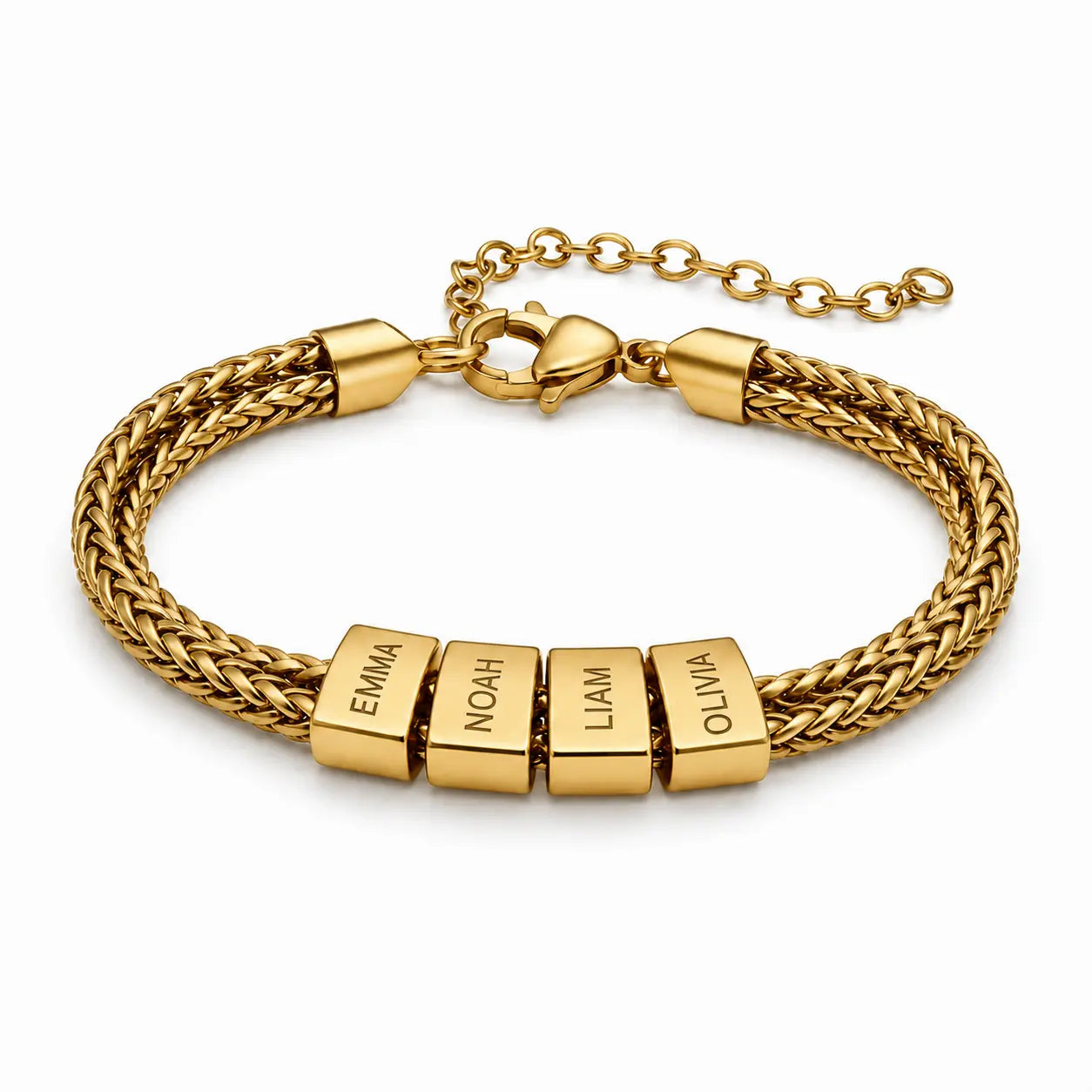 Daniel rectangular engraved bracelet for men