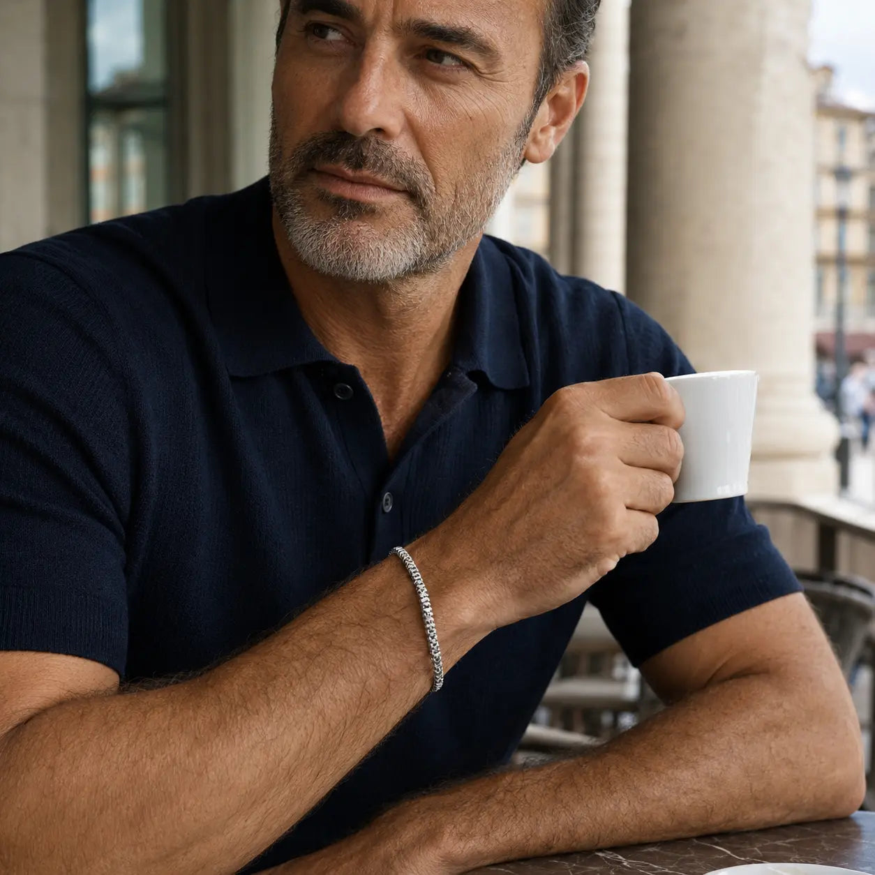 Italio Bracelet 925 Silver for Men