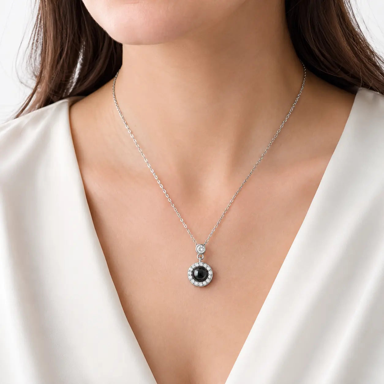 Miley Custom Photo Necklace, Personalized Jewelry