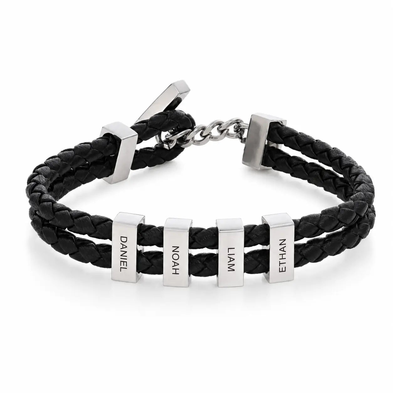 Yeone bracelet with engraved rectangle for men